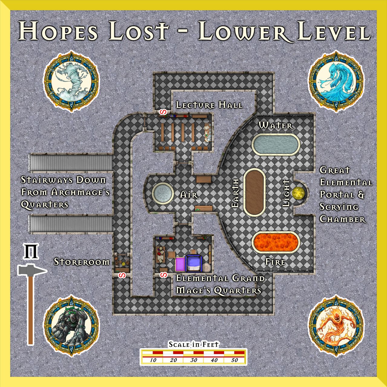 Nibirum Map: hopes lost - lower level by Wyvern